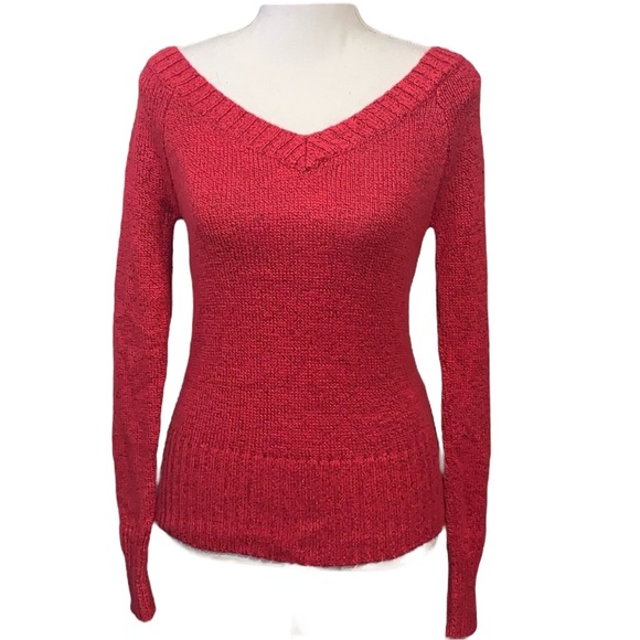 FOX RIDERS: Women’s Logo V Neckline Sweater - Size XS - Picture 3 of 10